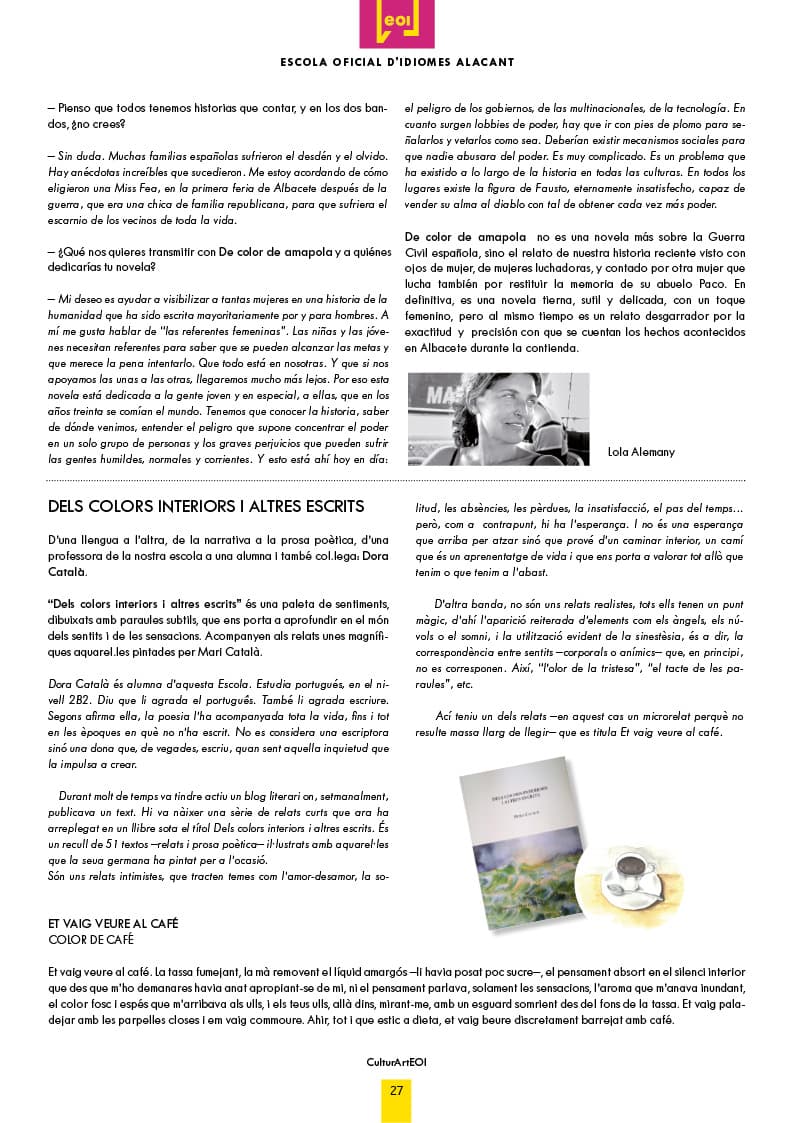 Entrevista en la Revista de la EOI Alicante página 2